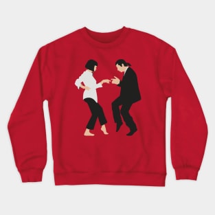 Pulp Fiction Dance Scene - funny gift idea for movie lovers, Quentin Tarantino movie fans, Samuel L. Jackson, John Travolta, Uma Thurman, Bruce Willis, gifts, retro, vintage, classic movies, meme, Crewneck Sweatshirt